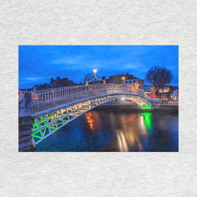 The Ha'penny Bridge By Night by Aidymcg